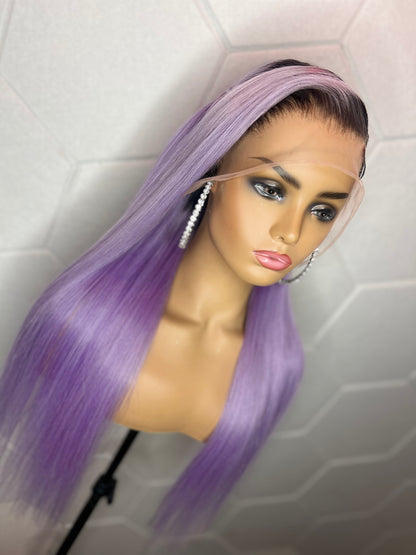 22 Inch 13x4 Violet Luxury Wig