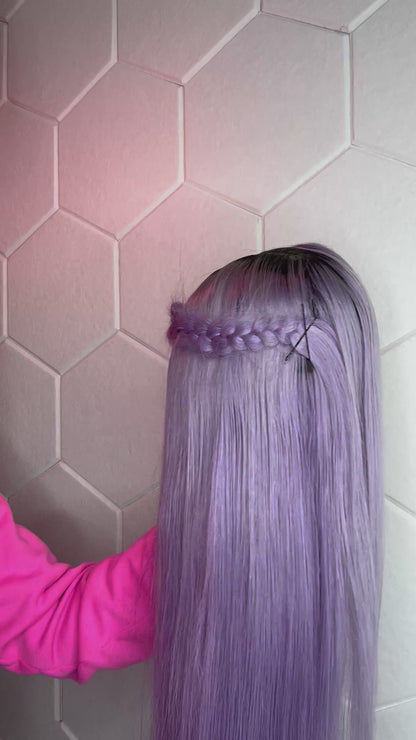 22 Inch 13x4 Violet Luxury Wig
